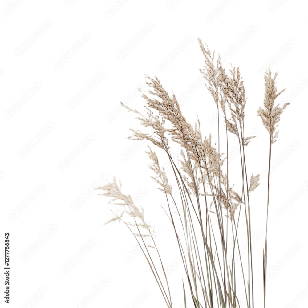 Elegant Beige Pampas Grass Nature Botanical Design Art Dry Reed Wild Life Stem Leaf Plant Elegant Beige Pampas Grass Nature Botanical Design Art Dry Reed Wild Life Stem Leaf Plant