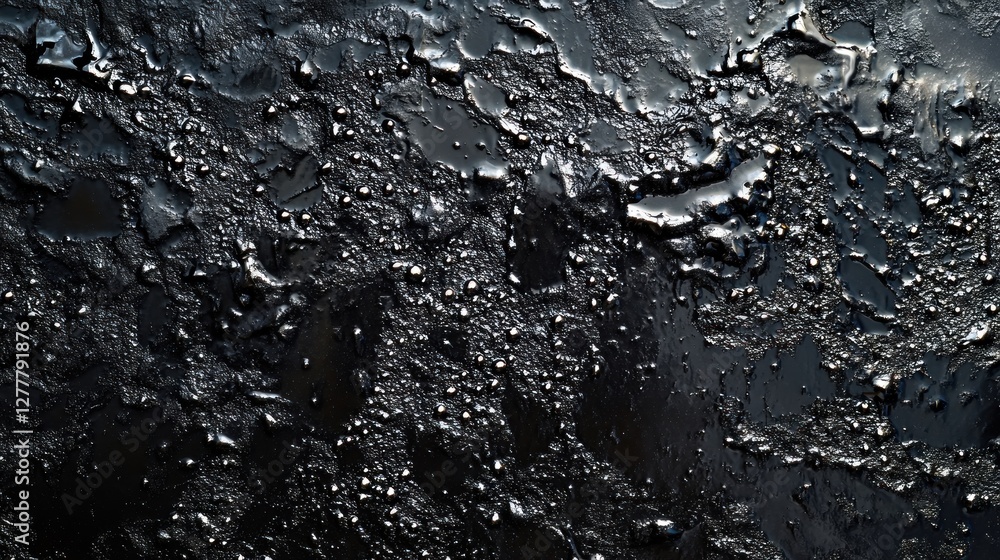 Fototapeta premium Dark oil slick texture background