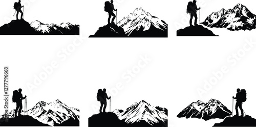 Fearless Hiker on Rock