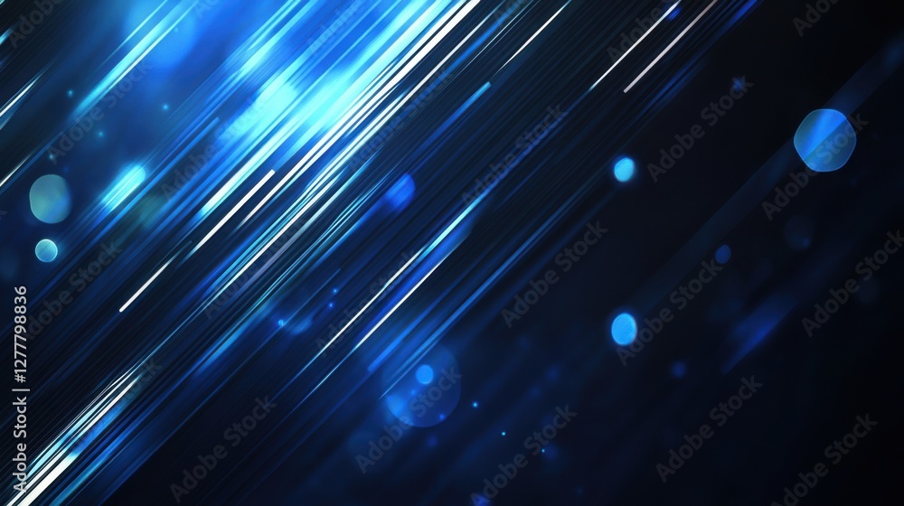 Glowing circle lines create a futuristic aesthetic on dark blue background Glowing circle lines create a futuristic aesthetic on dark blue background