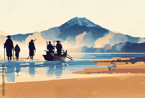 葛飾北斎10/46「富嶽三十六景 武州玉川」