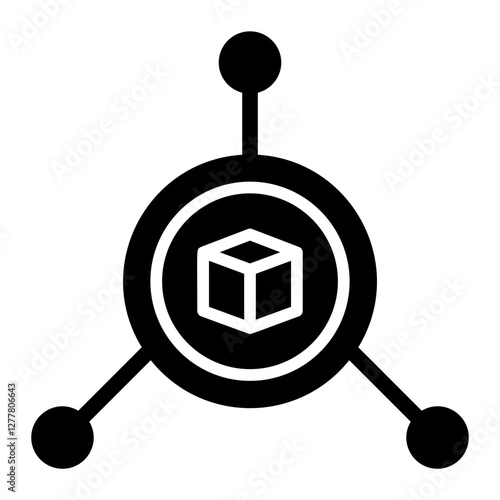 3D Rotation Solid Icon