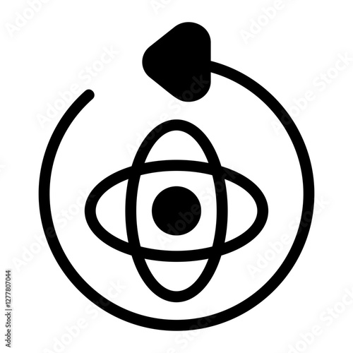 Angular Velocity Solid Icon