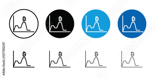 Bitcoin Evolution icon Vector flat thin line illustration