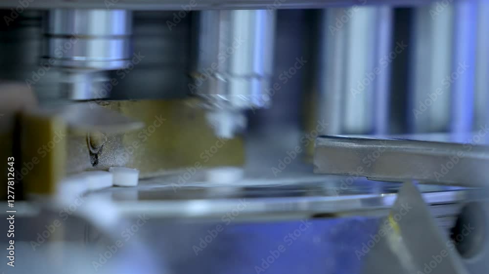tablet making process in a pharma factory. Pharmaceutical concept. tablet manufacturing. pill production line. medicine drug tablets capsule on medical equipment. collection pharma making process. tablet making process in a pharma factory. Pharmaceutical concept. tablet manufacturing. pill production line. medicine drug tablets capsule on medical equipment. collection pharma making process.