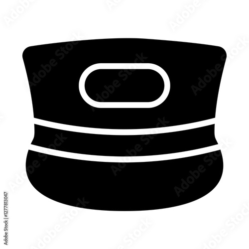 Conductor Hat Solid Icon