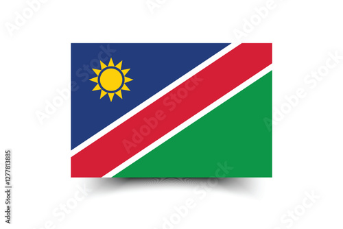 Free Download Namibia flag official colors and proportion digital vector illustration - GFXLoad