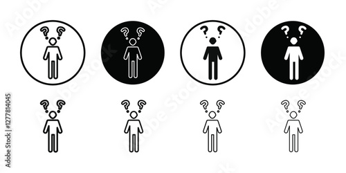 Curiosity icon Vector flat thin line illustration