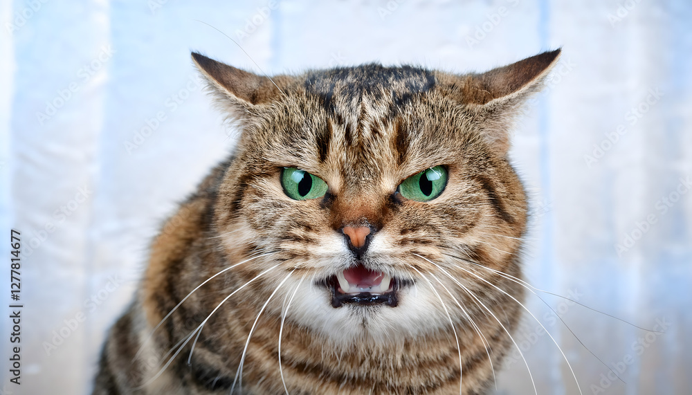怒っている猫 怒っている猫