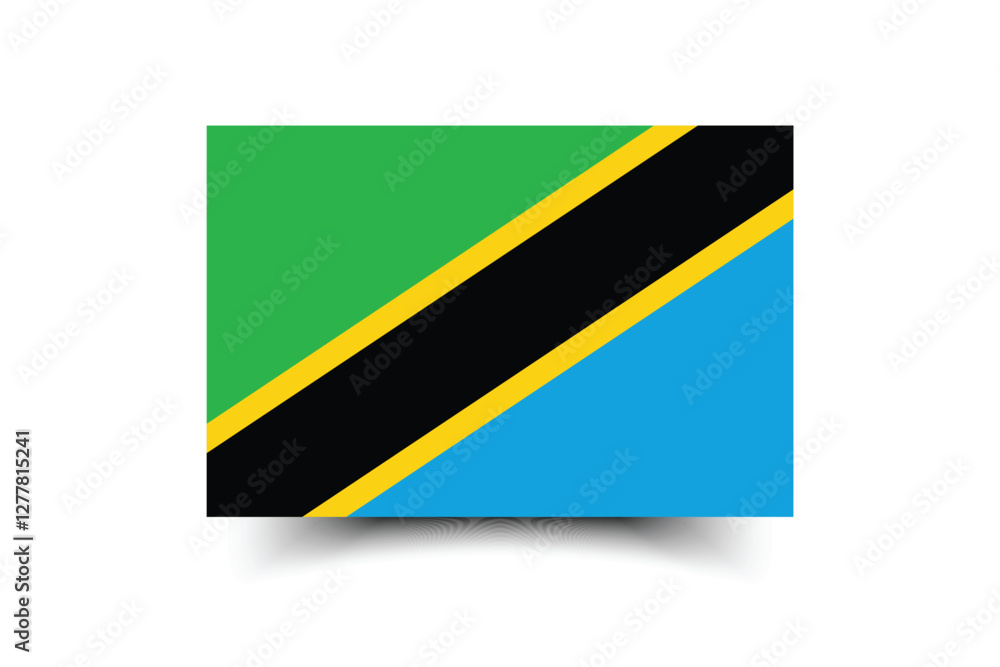 Tanzania flag. Flag of Tanzania. Flag icon. Standard color. Standard size. Rectangular flag. Computer illustration. Digital illustration. Vector illustration. Tanzania flag. Flag of Tanzania. Flag icon. Standard color. Standard size. Rectangular flag. Computer illustration. Digital illustration. Vector illustration.