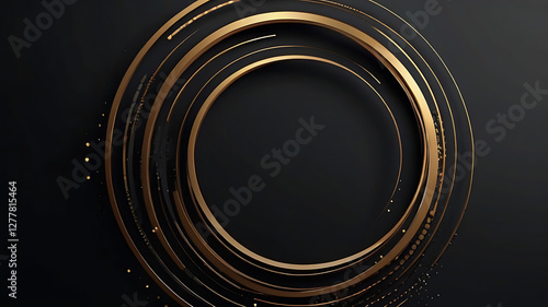 Abstract black background design for displaying different products or merchandise.
 photo