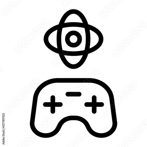 Game Gyroscope Line Icon