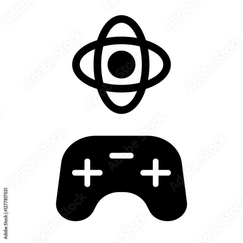 Game Gyroscope Solid Icon