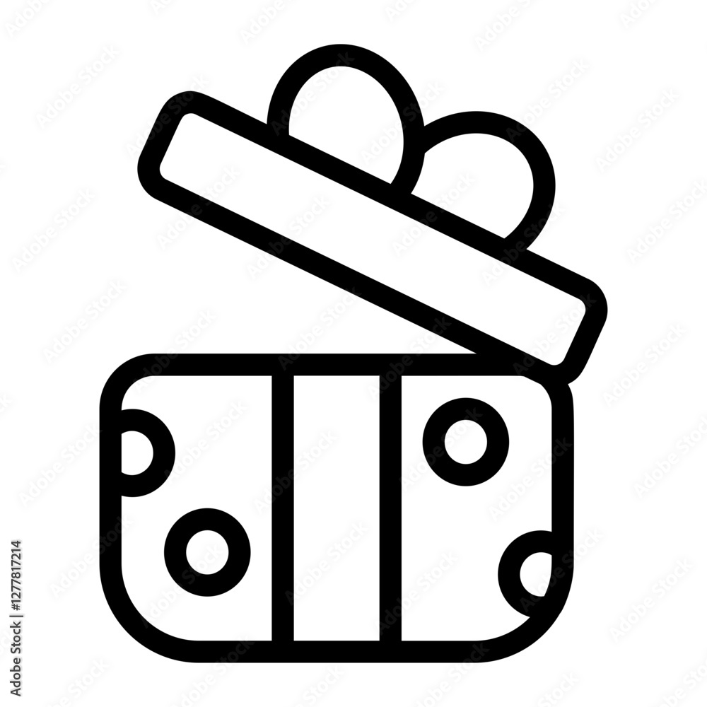 Obraz premium Gift Box Line Icon