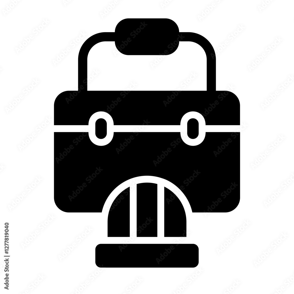 Fototapeta premium Internship Solid Icon