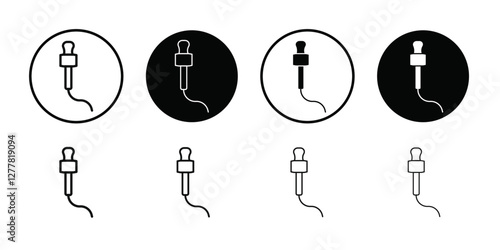 Speaker Microphone icon Vector flat thin line illustration