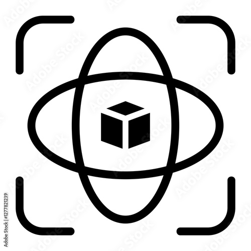 Motion Tracking Solid Icon