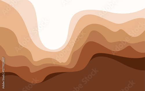 mountain desert vector. Elegant Mountain abstract art background