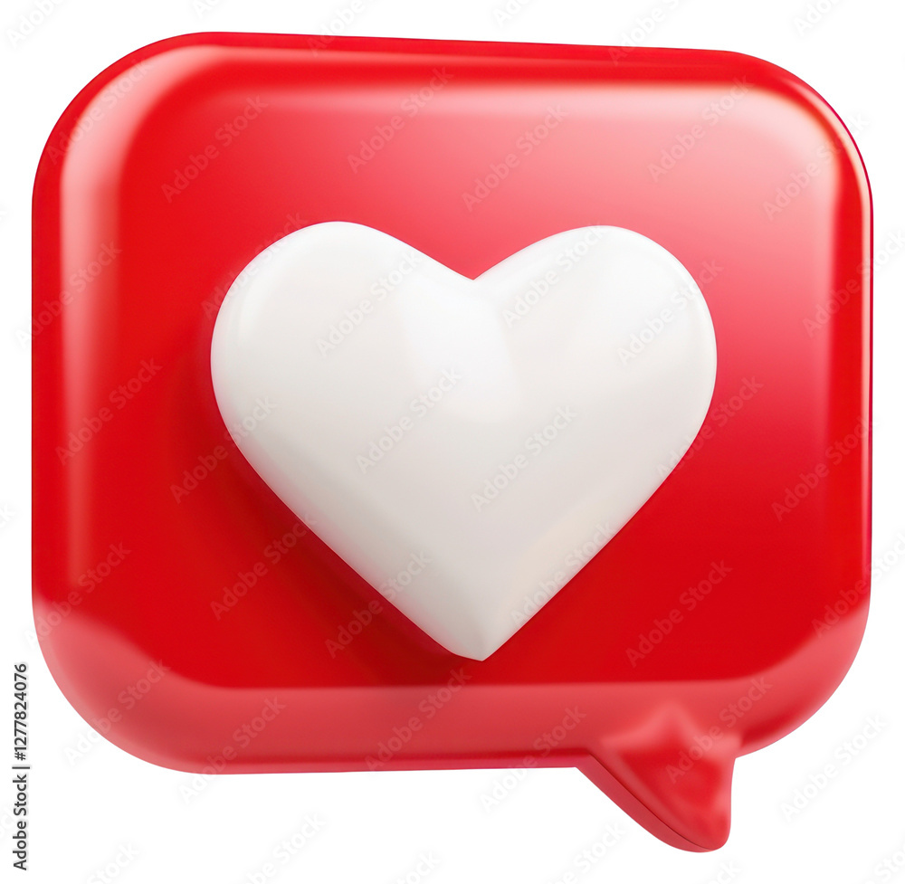 PNG Bubble with a white heart symbol social media. PNG Bubble with a white heart symbol social media.