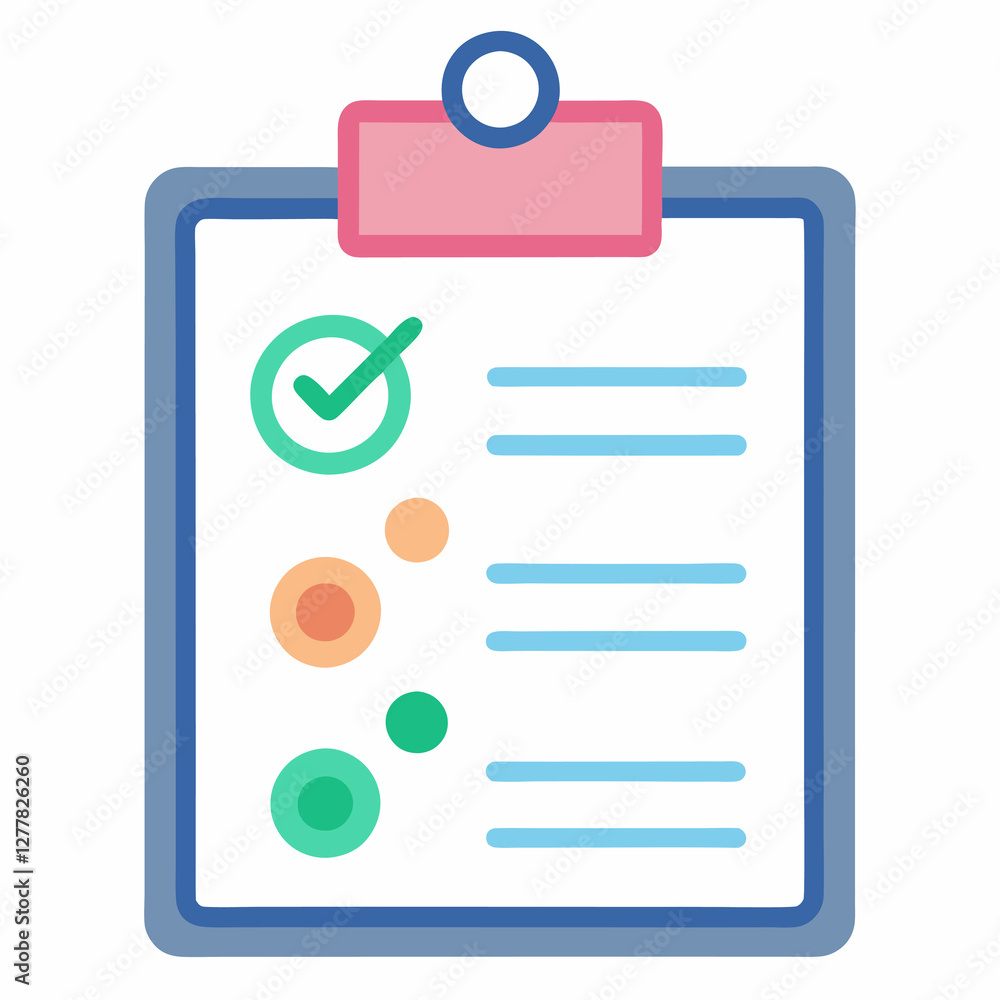 Personal financial goal setting board for clear future money planning