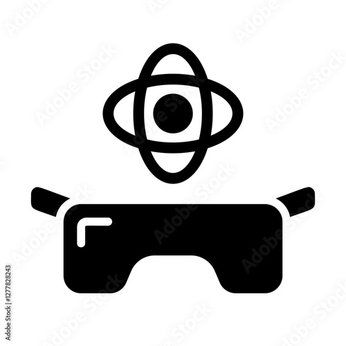VR Gyroscope Solid Icon