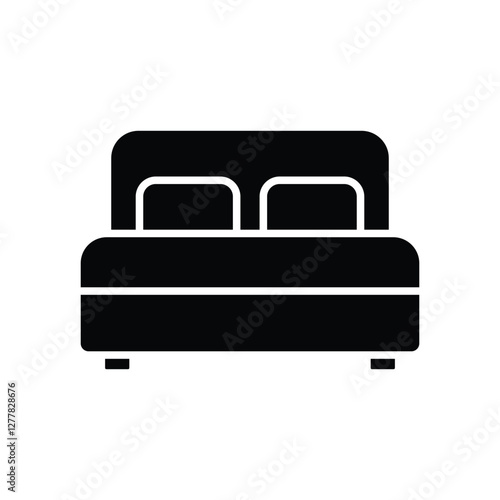 headboard icon vector design template simple and clean