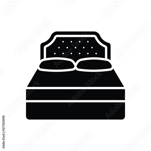 headboard icon vector design template simple and clean