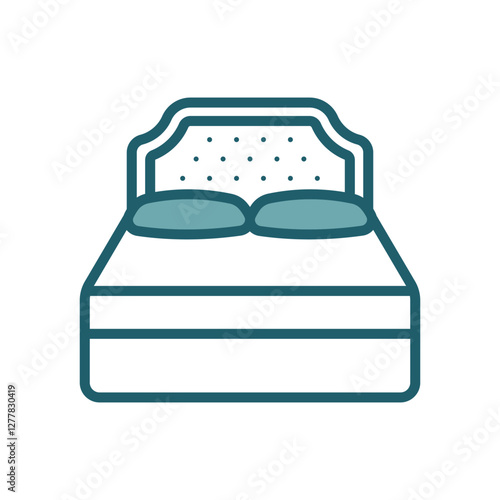 headboard icon vector design template simple and clean