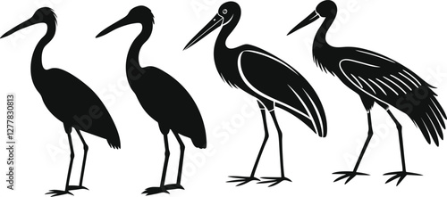 Heron  silhouette