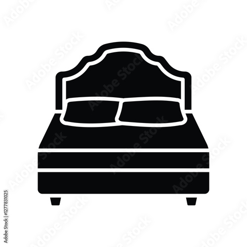 headboard icon vector design template simple and clean