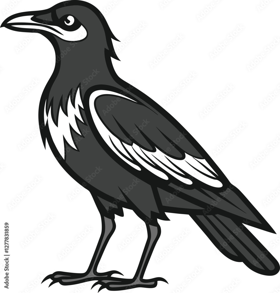 Fototapeta premium Kori Bustard silhouette