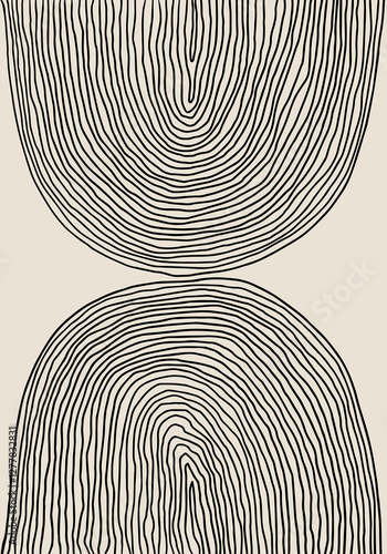 Minimalist wall art. abstract creative minimalist artistic hand painted composition ideal for wall decoration