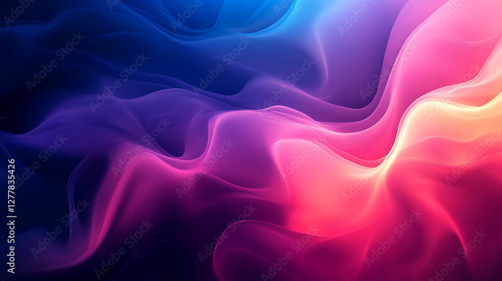 Obraz premium Abstract Colorful Waves Flowing Dynamically
