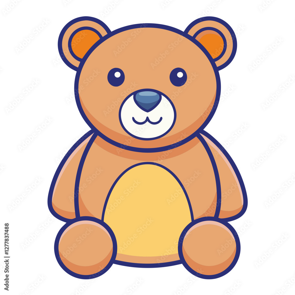 Sweet Tan Cartoon Bear with Smiling Face, An endearing tan cartoon bear with a warm smile, perfect for children's content and friendly, playful designs.
Sweet Tan Cartoon Bear with Smiling Face, An endearing tan cartoon bear with a warm smile, perfect for children's content and friendly, playful designs.