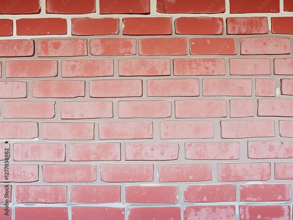 Obraz premium weathered red brick wall texture background, design, pattern