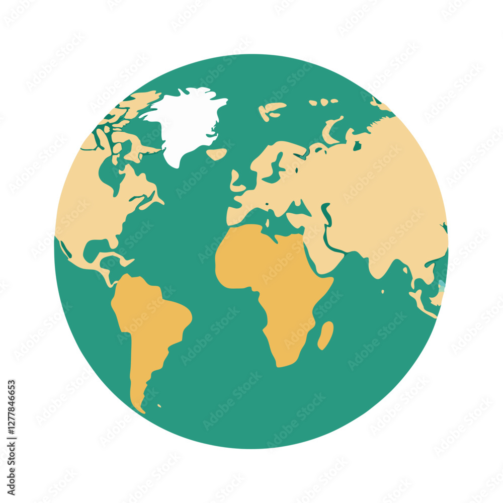 Minimalistic vector world map in teal and yellow, A minimalistic vector world map with teal and yellow hues, showcasing continents with clean lines and simple shapes.
Minimalistic vector world map in teal and yellow, A minimalistic vector world map with teal and yellow hues, showcasing continents with clean lines and simple shapes.
