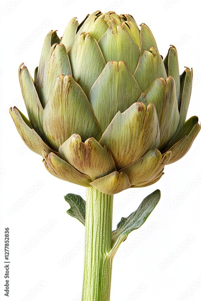 Fresh artichoke head, isolated on white background Fresh artichoke head, isolated on white background