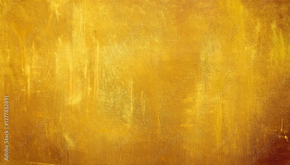 Obraz premium golden textured abstract background with rough brushstrokes on canvas, shimmering metallic surface for luxury design and branding