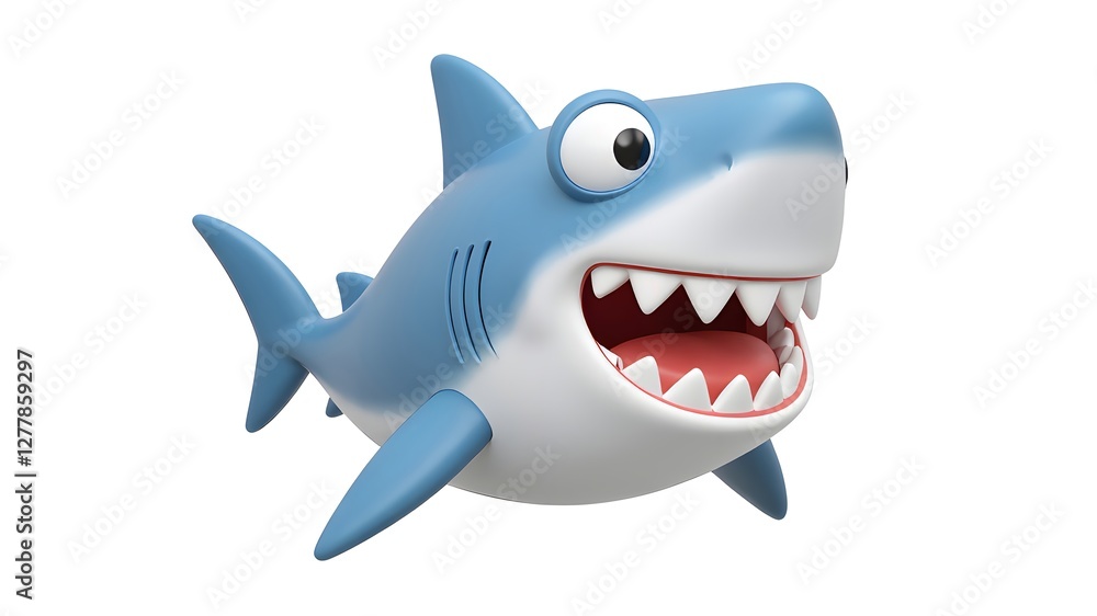 3D world of cute sharks 3D world of cute sharks