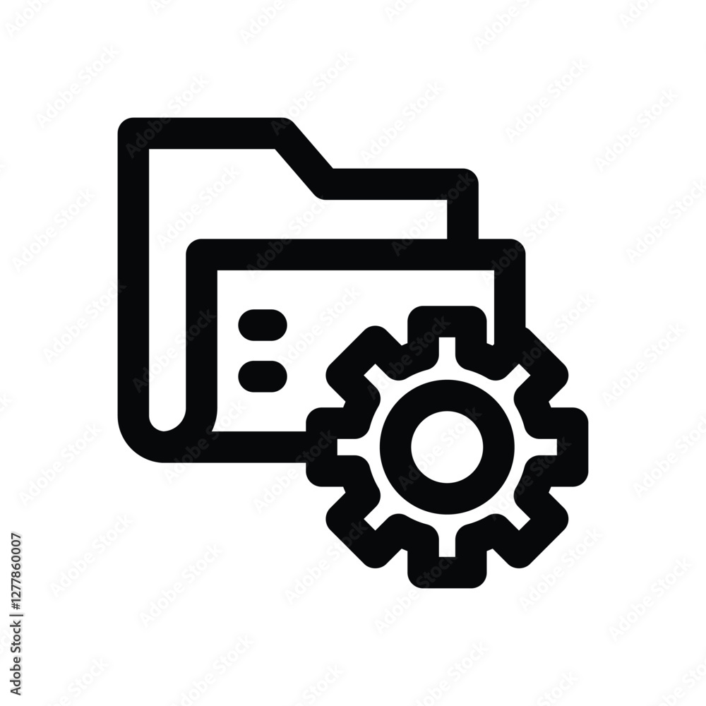 file management line icon. Clean and minimalist vector icon for websites, mobile apps, presentations, and logos. Fully scalable and customizable for any project. file management line icon. Clean and minimalist vector icon for websites, mobile apps, presentations, and logos. Fully scalable and customizable for any project.