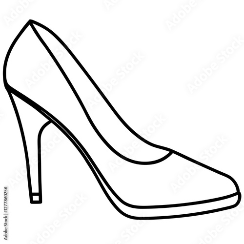 Chic High Heel Sketch