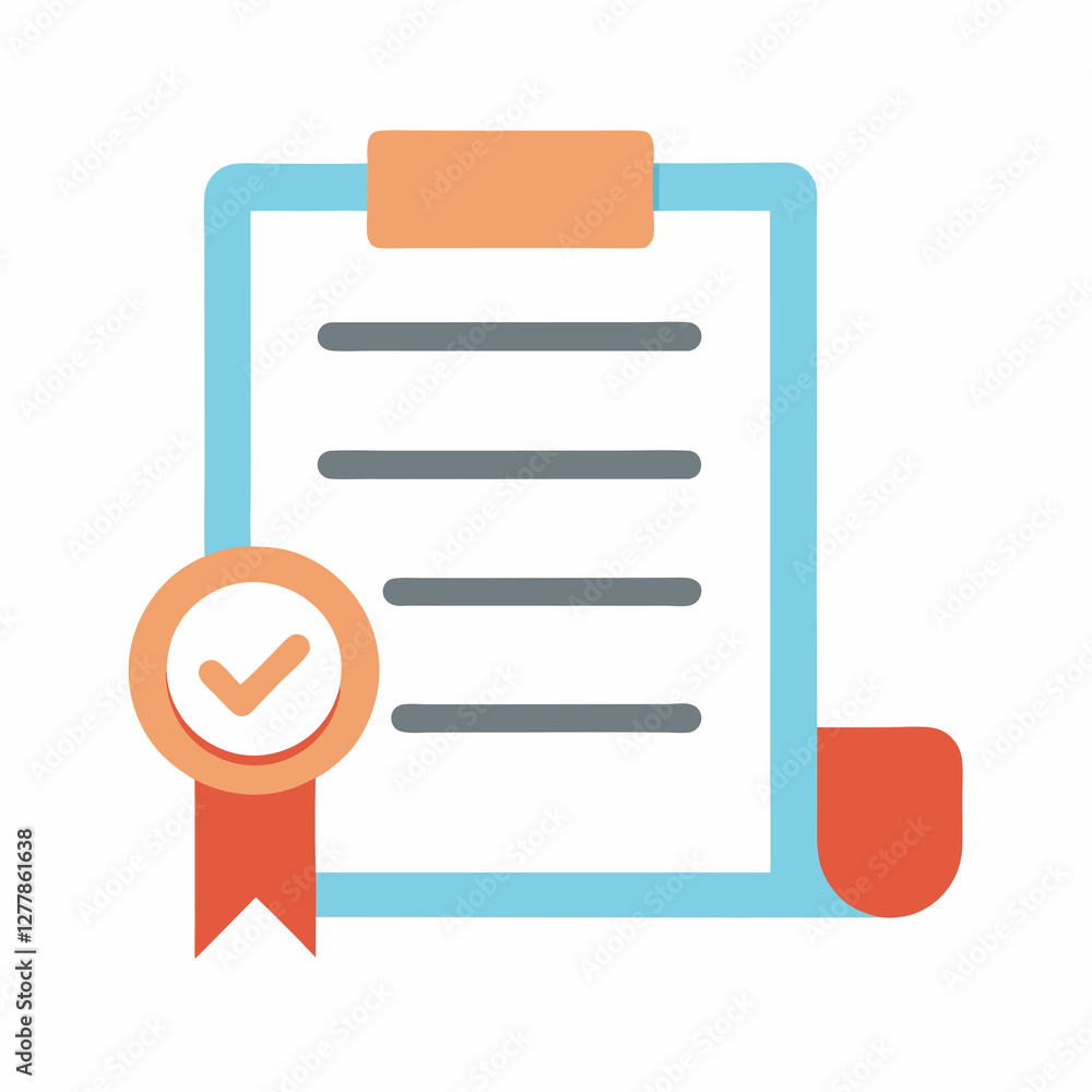 Loan stamp approval document flat vector illustration on white background Loan stamp approval document flat vector illustration on white background