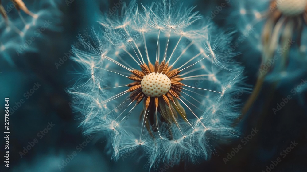 Obraz premium dandelion seed head close up