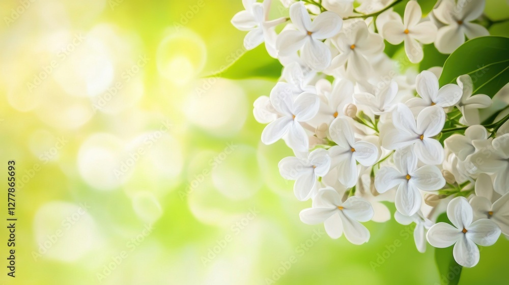 white lilac flowers in springtime white lilac flowers in springtime