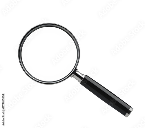 ia generated. magnifying glass isolated on white background