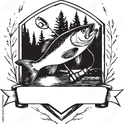 Vintage American Fishing Emblems