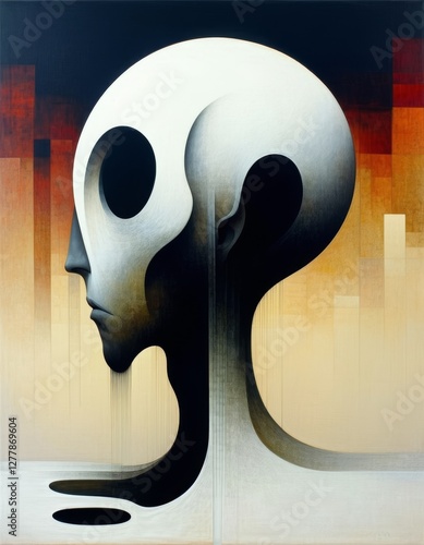 Abstract human head. Surrea...