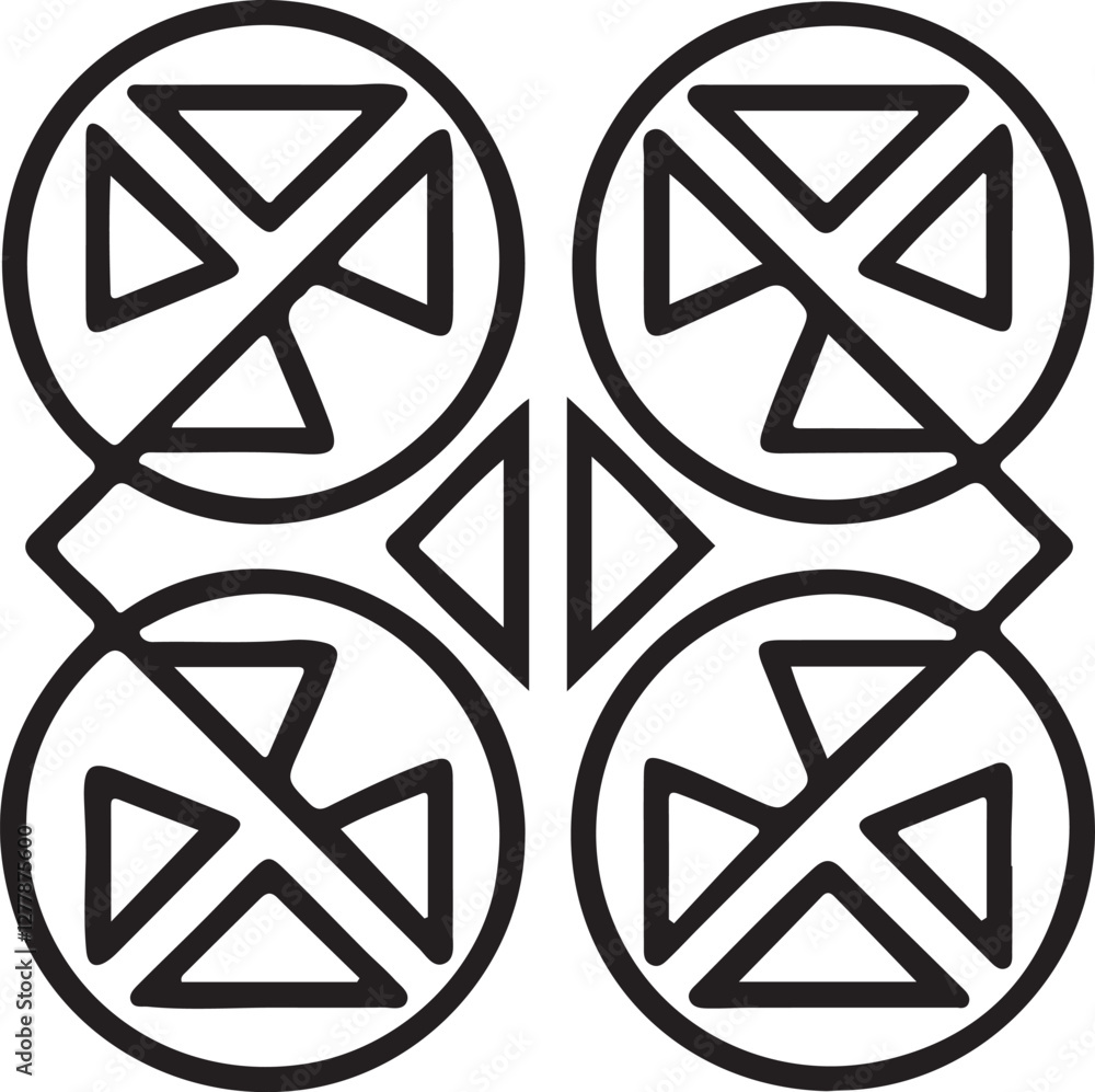 Geometric Abstract Mandala Pattern – Sacred Geometry, Symmetry, and Modern Design Geometric Abstract Mandala Pattern – Sacred Geometry, Symmetry, and Modern Design