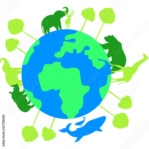 World Wildlife Illustration