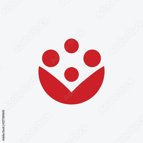 Basic logo design for a nonprofit or charity organization.